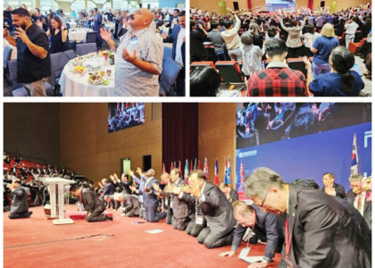 다민족연합기도회의 열기와 더불어 필요성이 더욱 크게 대두 되고 있는 가운데 다가오는 11월2일 주일 오후4시, 은혜한인교회에서 열리게 된다. 사진은 지난 2023년 열렸던 기도회다. 